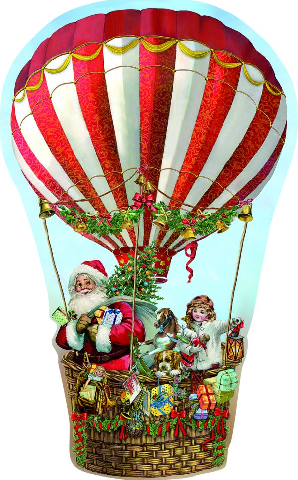 Coppenrath Advent Calendar Card - Santa's Balloon Ride