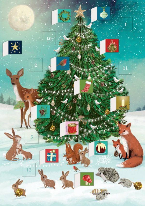 RLB Advent Calendar Card - Festive Forest Tree
