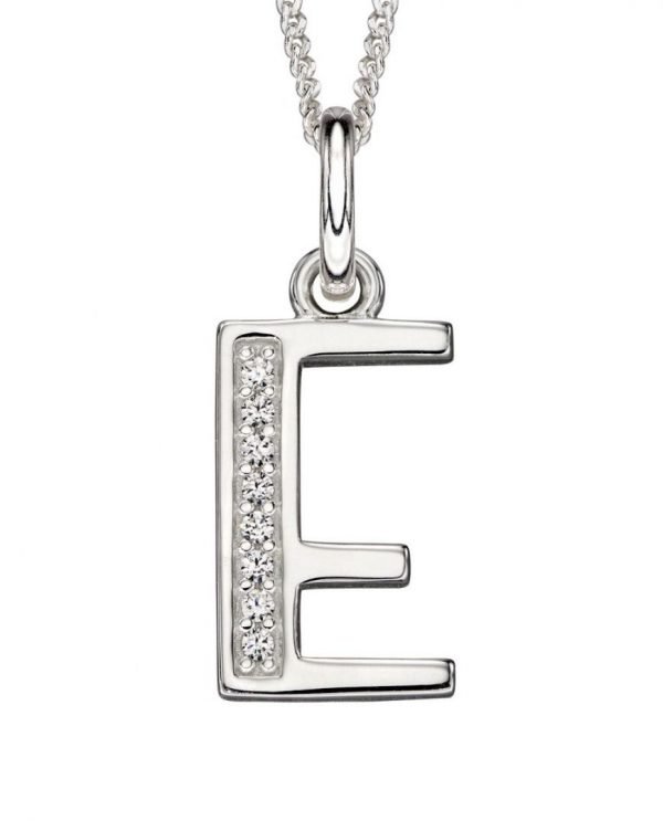 Art Deco Initial 'E' Pendant