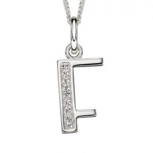 Art Deco Initial 'F' Pendant