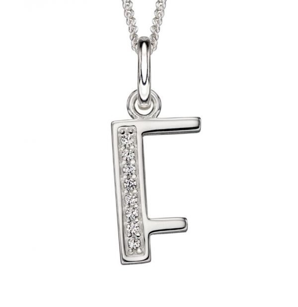 Art Deco Initial 'F' Pendant