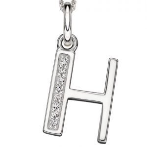 Art Deco Initial 'H' Pendant