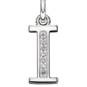 Art Deco Initial 'I' Pendant