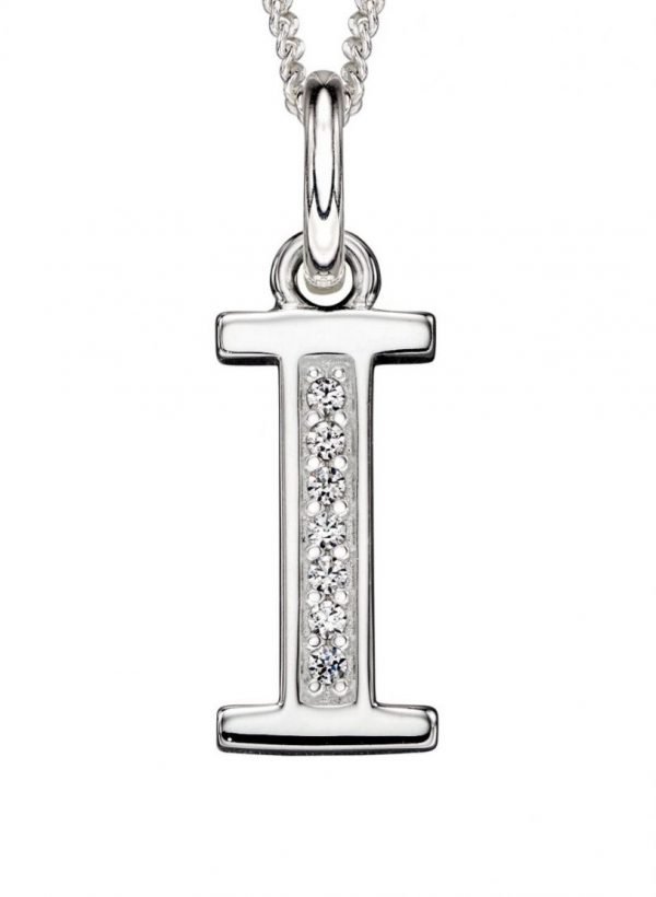 Art Deco Initial 'I' Pendant