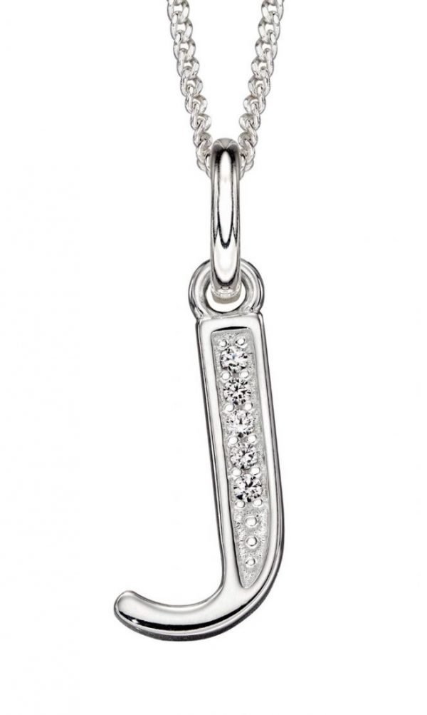 Art Deco Initial 'J' Pendant