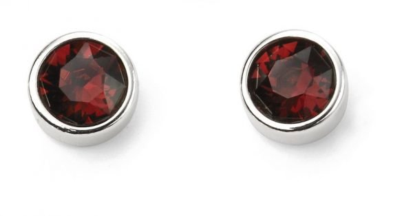 January Birthstone Stud Earrings