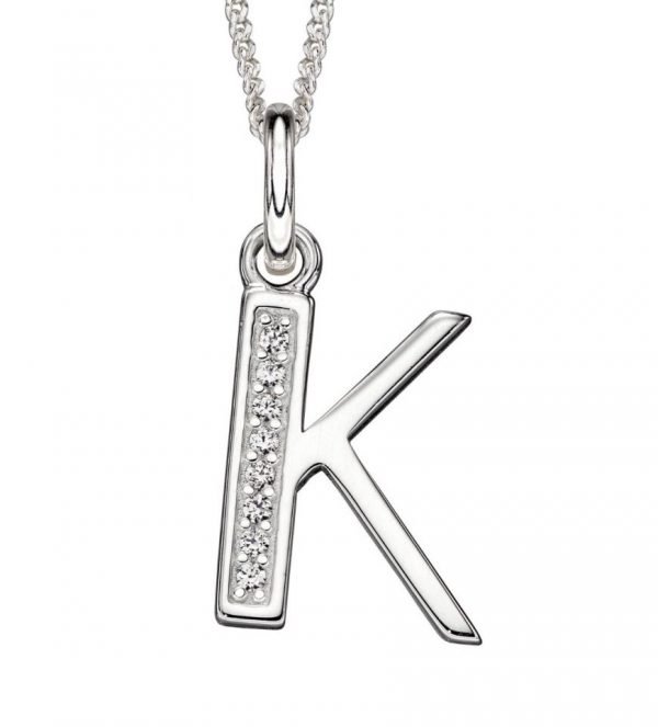 Art Deco Initial 'K' Pendant