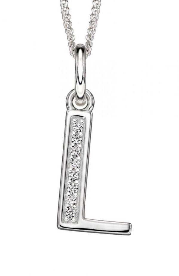 Art Deco Initial 'L' Pendant