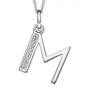 Art Deco Initial 'M' Pendant