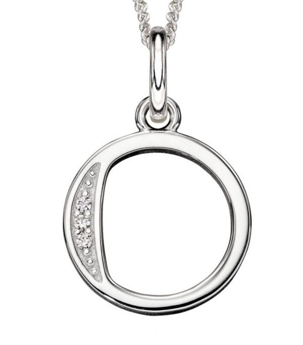 Art Deco Initial 'O' Pendant