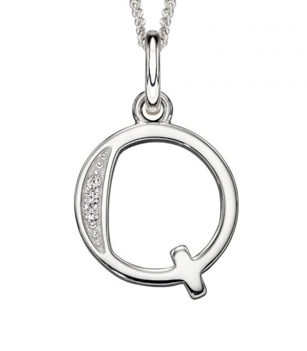 Art Deco Initial 'Q' Pendant