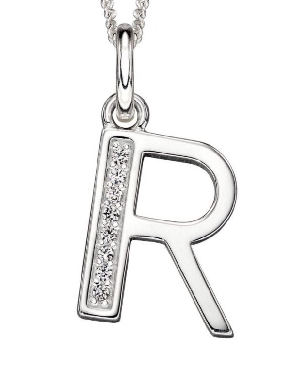 Art Deco Initial 'R' Pendant