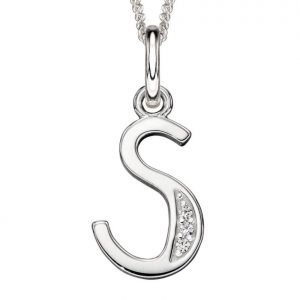 Art Deco Initial 'S' Pendant