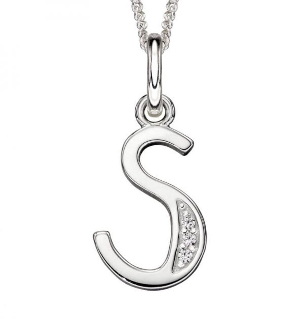 Art Deco Initial 'S' Pendant