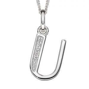 Art Deco Initial 'U' Pendant