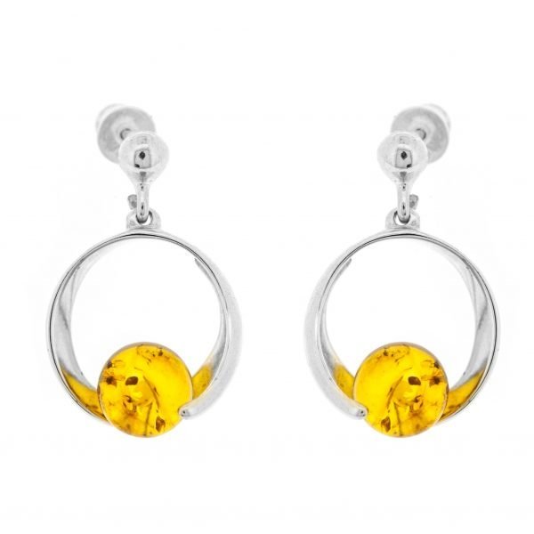 Amber Whirlpool Earrings