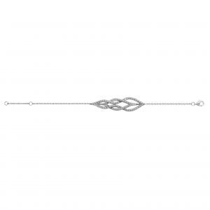 Art Deco Style Silver CZ Bracelet