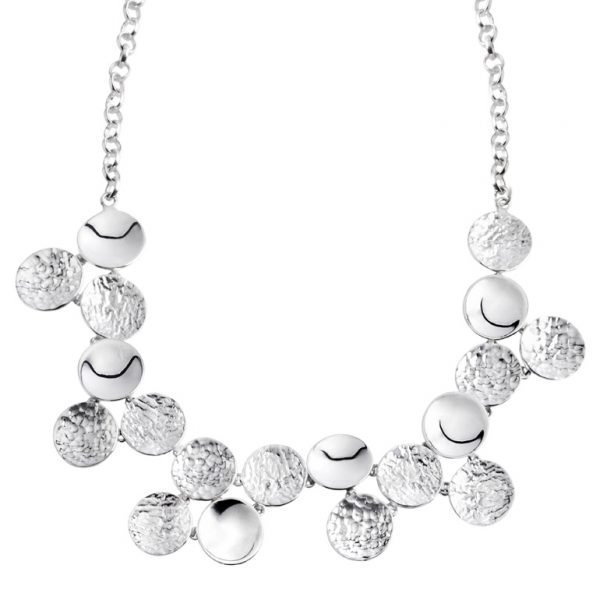 Silver Discs Necklace