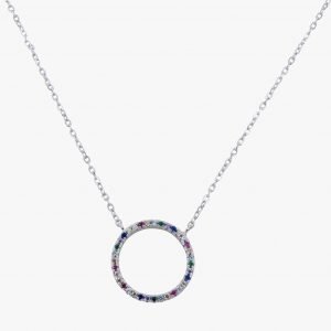 Halo Stone Set Necklace
