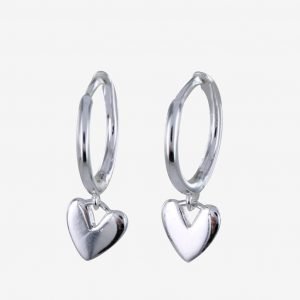 Story book heart hoop Earrings