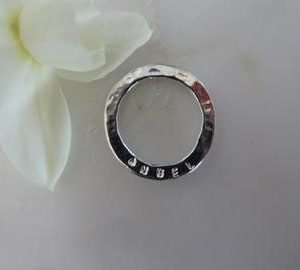 Angel Sentiment Disc Pendant