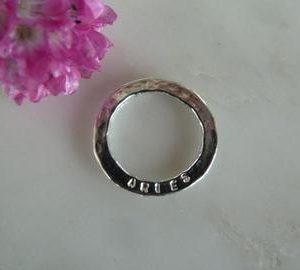 Silver Aries Zodiac Disc