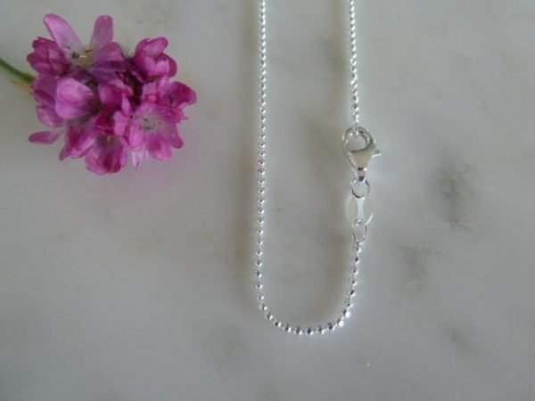 Silver Facetted Ball Chain