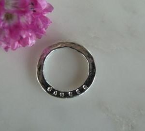 Silver Cancer Zodiac Disc