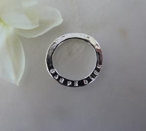Carpe Diem Sentiment Disc Pendant