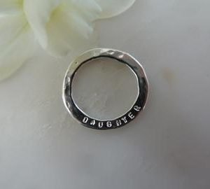 Daughter Sentiment Disc Pendant
