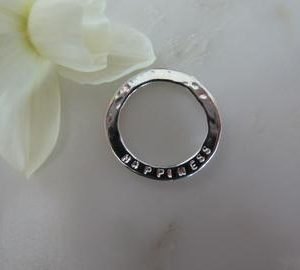 Happiness Sentiment Disc Pendant
