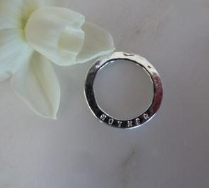 Mother Sentiment Disc Pendant