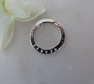 Sister Sentiment Disc Pendant