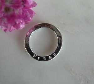 Silver Virgo Zodiac Disc