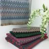 Chevrons Reversible Medium-Weight Winter Scarf - Green/Red - Image 2
