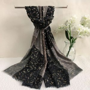 Block colour with metallic gold spatter - Grey/Black