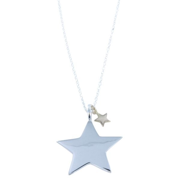 Sterling Silver Stunning Star Necklace