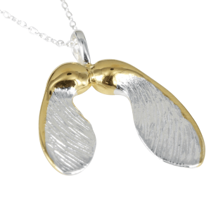 Sycamore Necklace - Sterling Silver & Gold